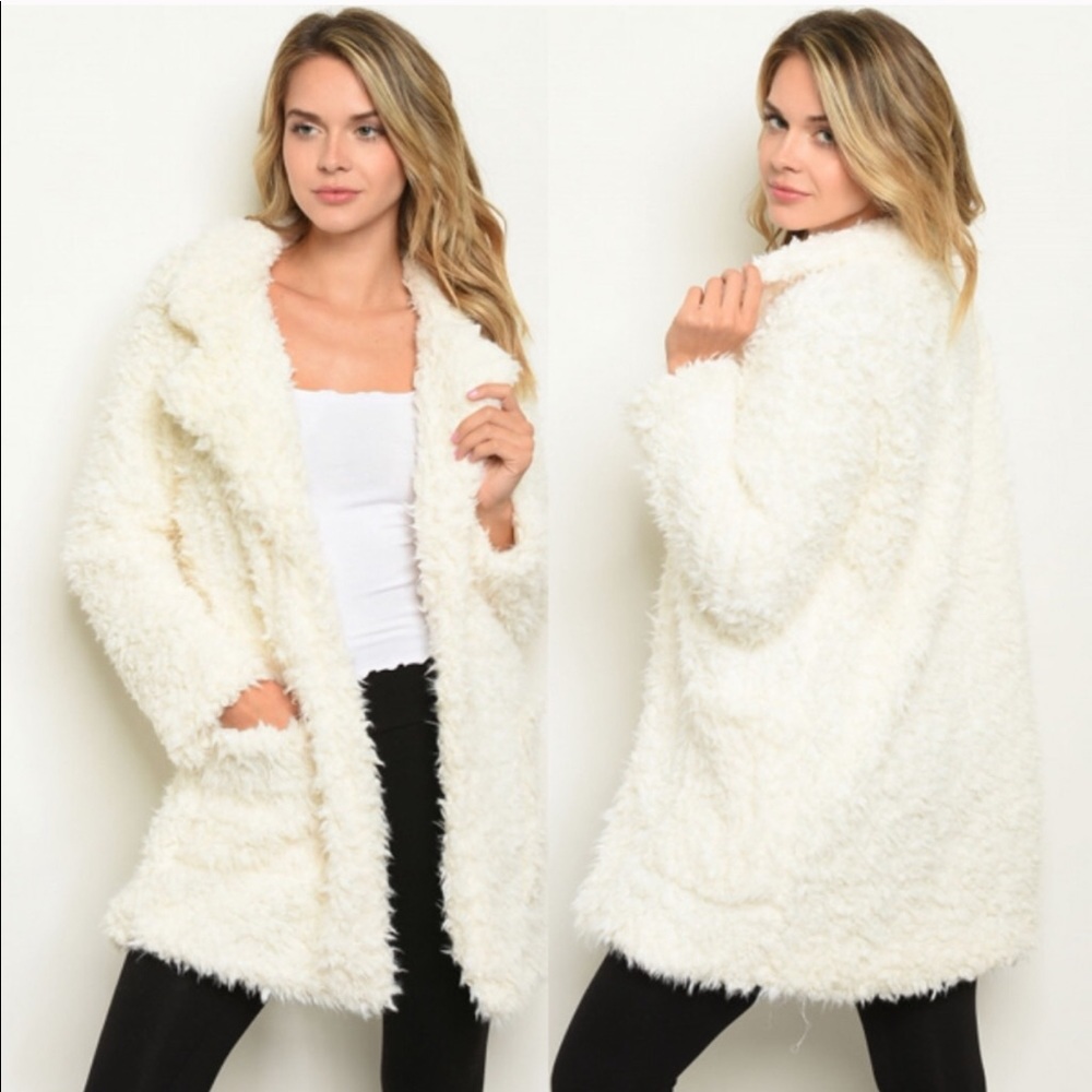 Teddy Bear Glam Faux Fur Coat